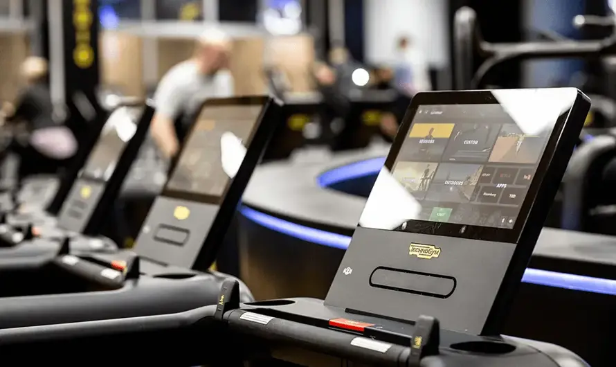 A close  up shot of a row of treadmills at the dolphin centre gym